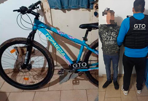 Recuperaron la bicicleta en barrio 12 de Marzo que había sido robada el martes pasado y hubo un aprehendido