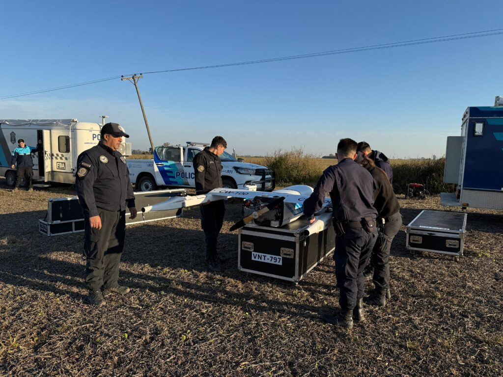 Operativo de seguridad en la zona rural de Ramallo