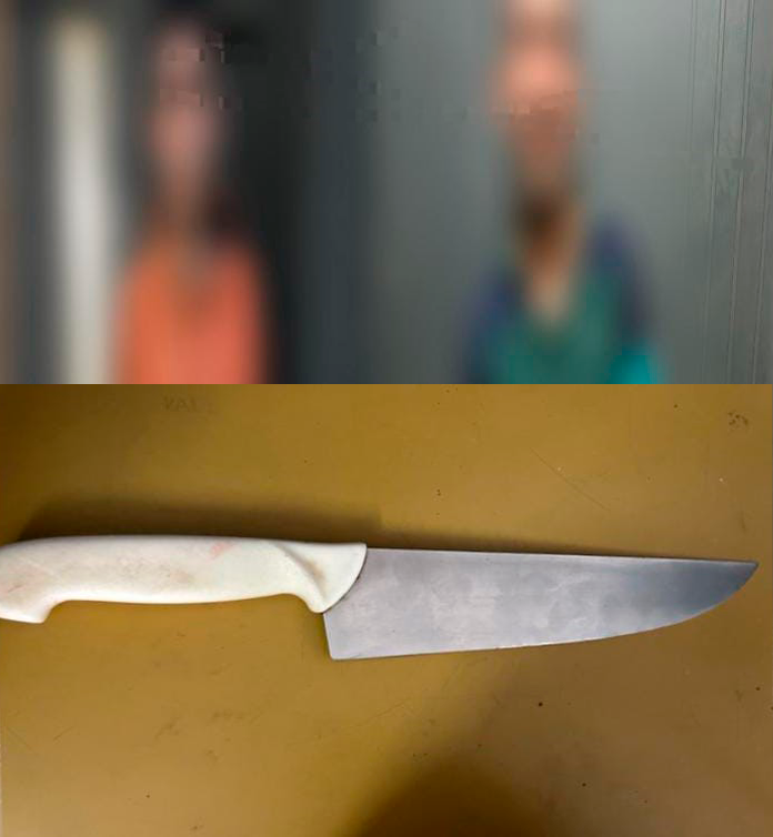 Dos hombres peleaban en barrio Química, uno de ellos sacó una cuchilla y amenazó al otro con matarlo