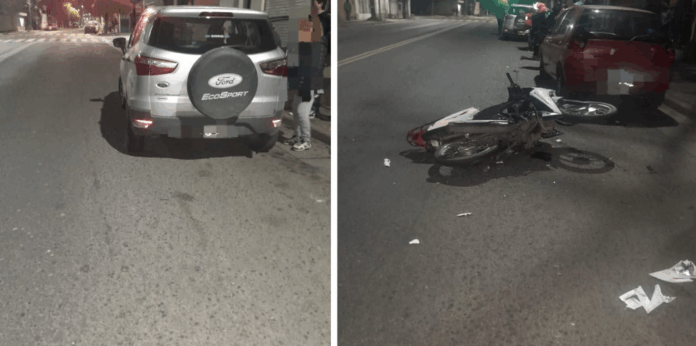 Una motociclista fue hospitalizada tras protagonizar un accidente ...