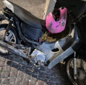 aprehendieron a un joven moto