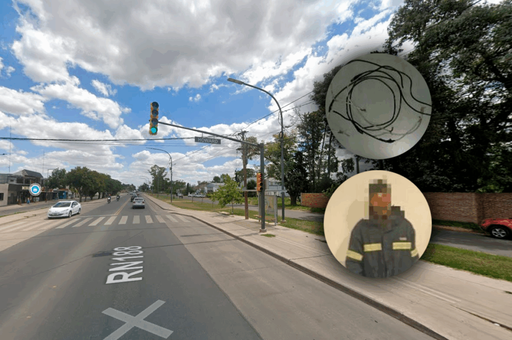 Un menor de 14 años y un hombre dejaron sin funcionamiento un semáforo por sustraer cables en zona sur