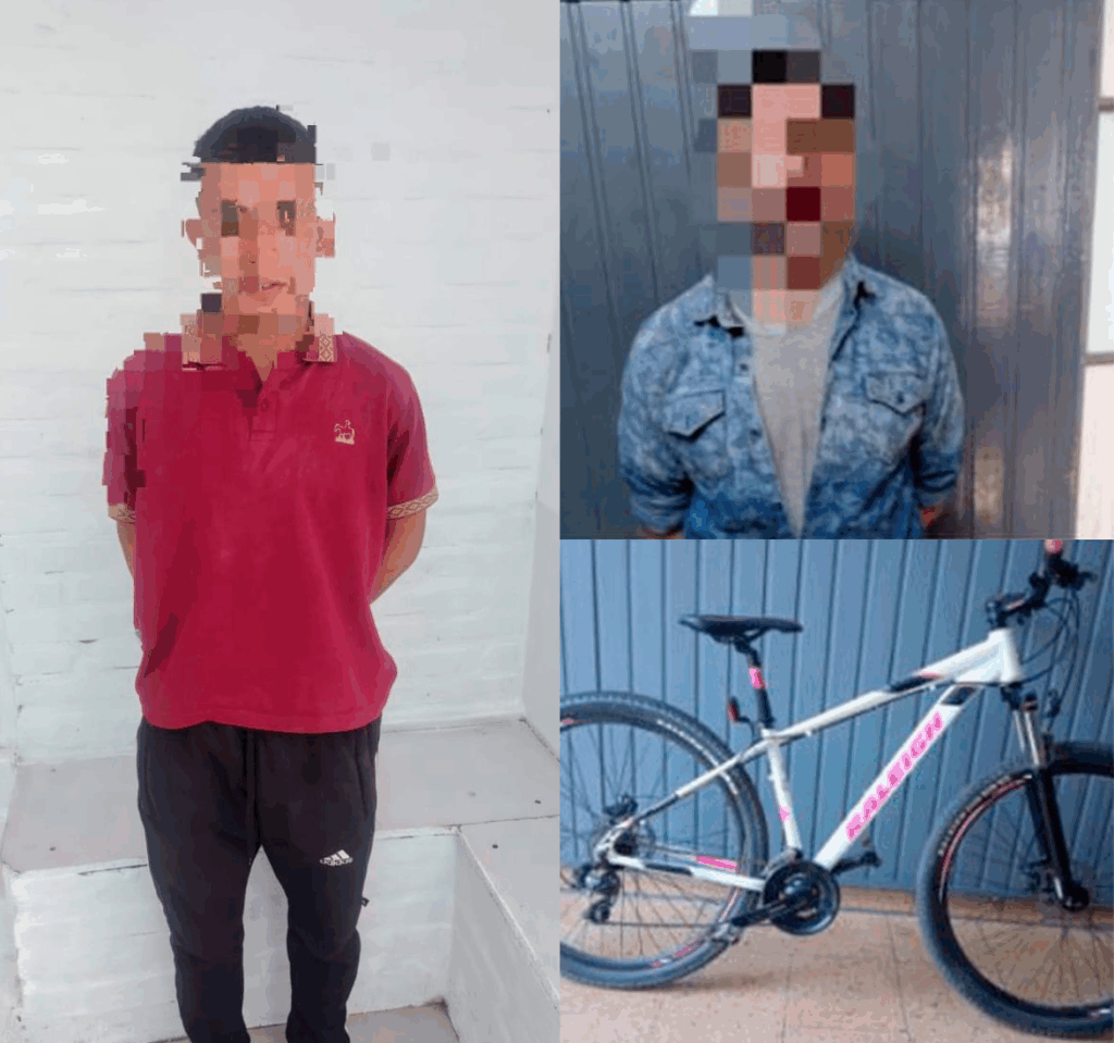 Dos aprehensiones en zona norte y centro por circular con una bicicleta robada y por agredir a su pareja