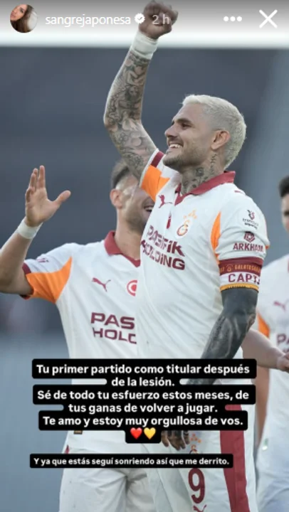 “Me derrito”: el efusivo festejo de La China Suárez por el gol de Mauro Icardi