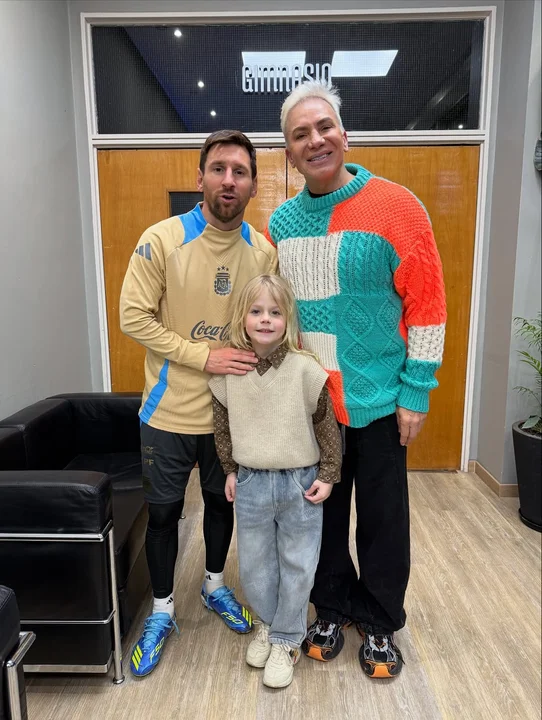 Flavio Mendoza le cumplió el sueño más grande a su hijo: conocer a Messi