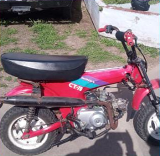 hombre moto con pedido de secuestro