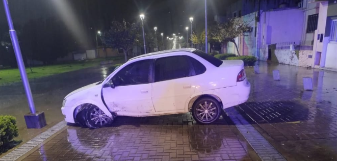conductor perdió el control y chocó lesiones