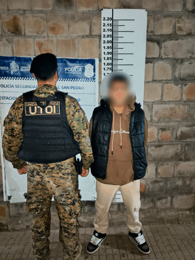 San Pedro: la UTOI de San Nicolás detuvo a un joven de 20 años con un revólver calibre 38 en su poder
