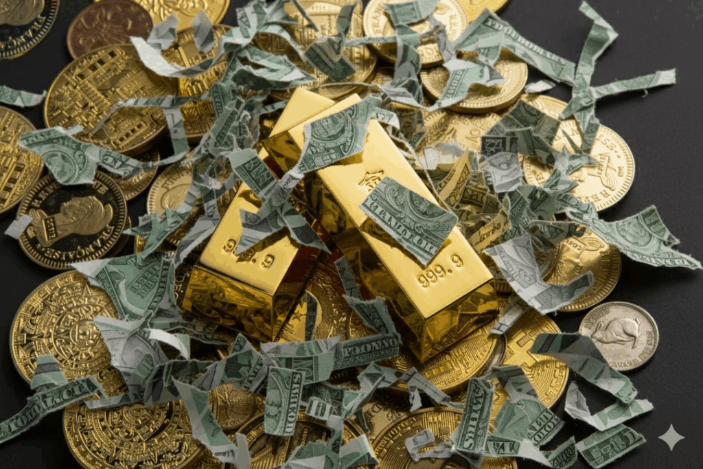 oro se está convirtiendo metal precioso