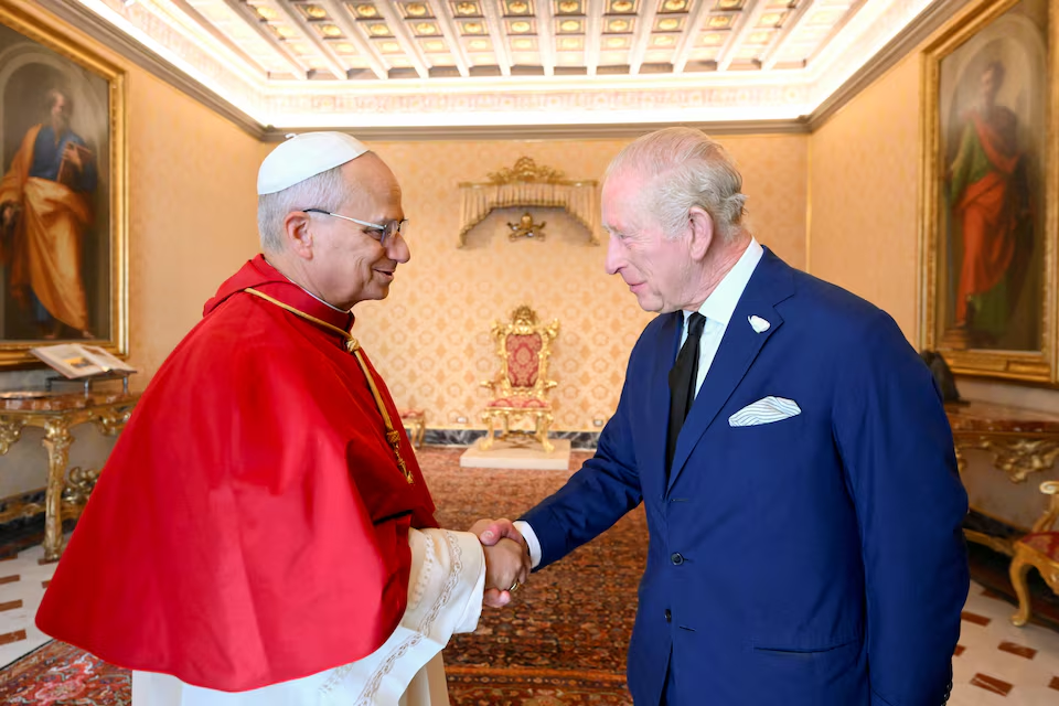 Carlos III y el papa León capilla sixtina