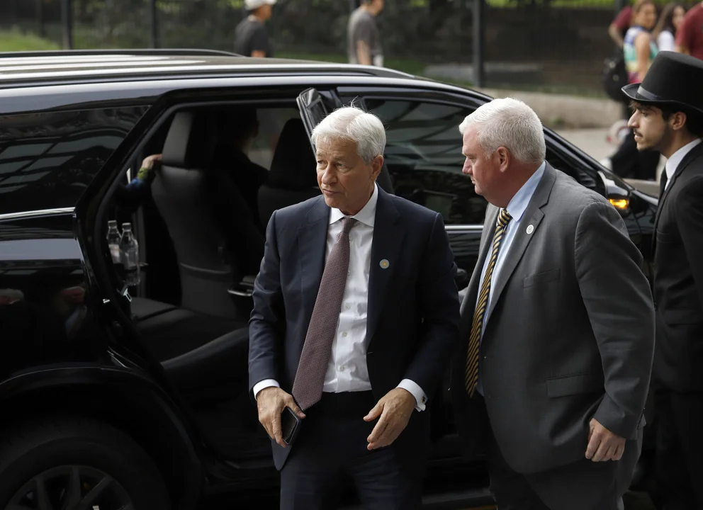 El CEO del JP Morgan encabezó encuentro en el Teatro Colón; Macri y Galperin entre los presentes