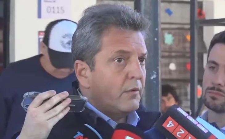 político sergio massa votó en tigre