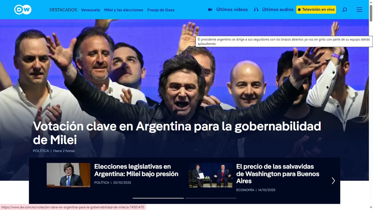Las elecciones en Argentina conquistan la primera plana de un medio ...