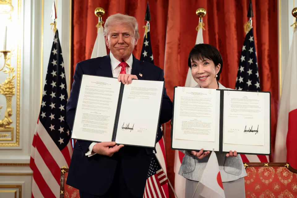 Trump elogió a Takaichi ministra japonesa