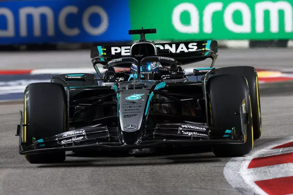 Singapur Russell se quedó con la victoria Colapinto Verstappen