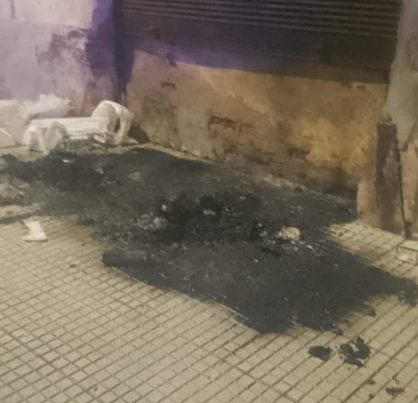 provocaron un incendio comercio