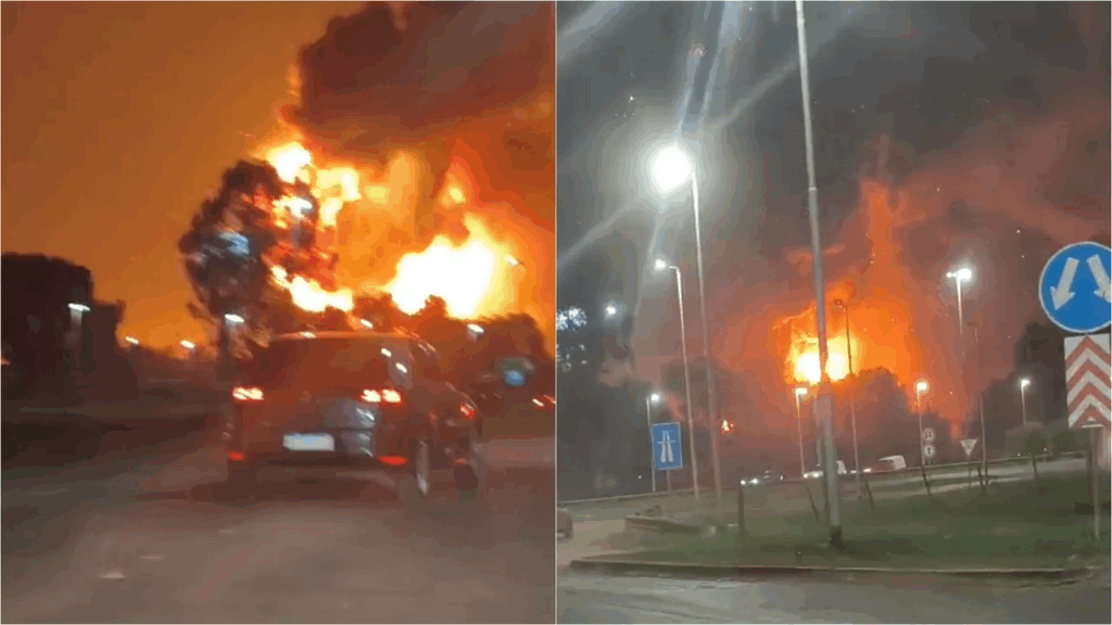 Explosión e incendio en una fábrica del parque industrial de Ezeiza
