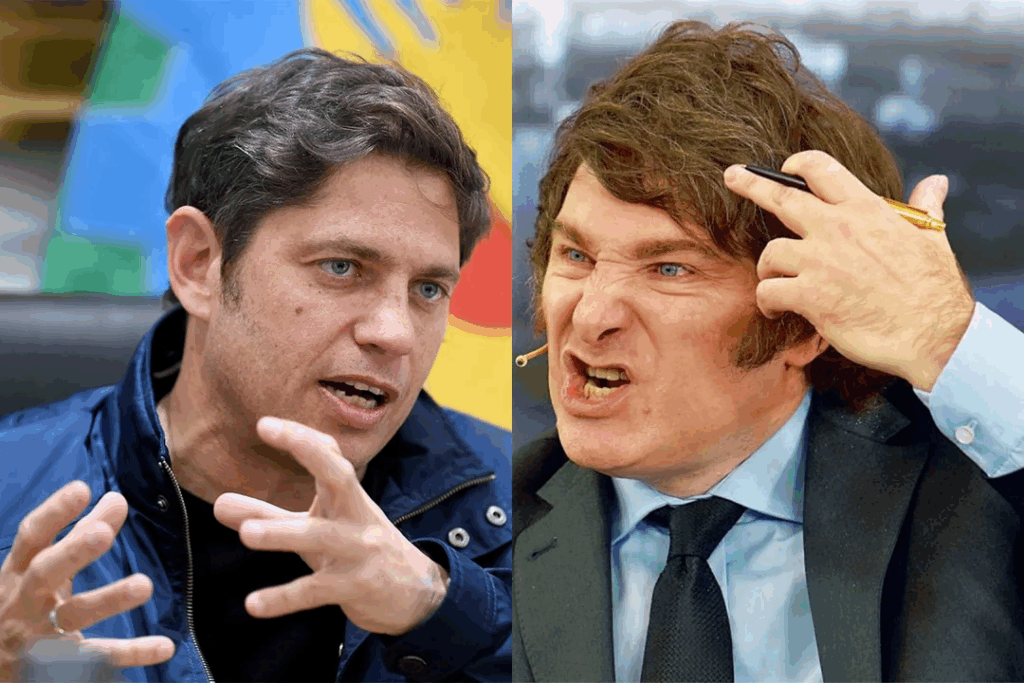 tensión entre kicillof y milei provinciA
