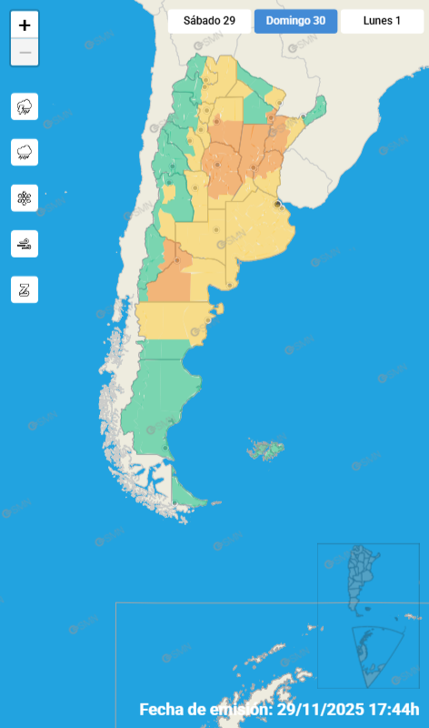 Alerta amarilla: noviembre terminaría con tormentas eléctricas y lluvias para este domingo