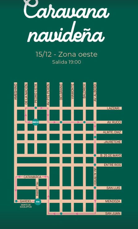 Caravana Navideña Zona Oeste