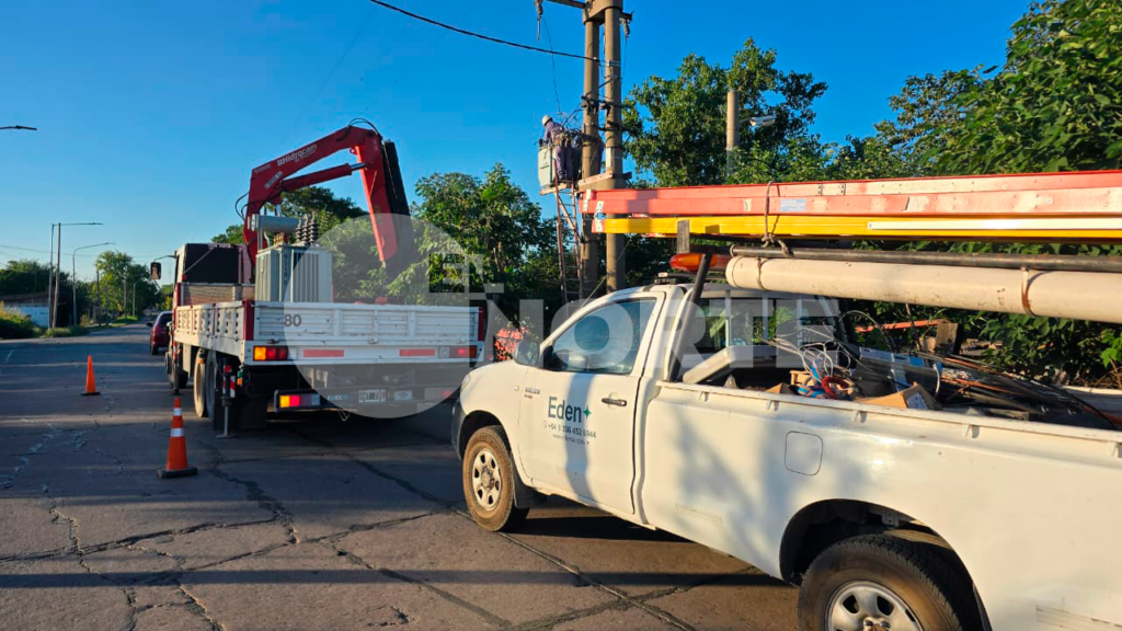 Corte de luz en zona sur: EDEN trabaja en un transformador y prevén restablecer el servicio