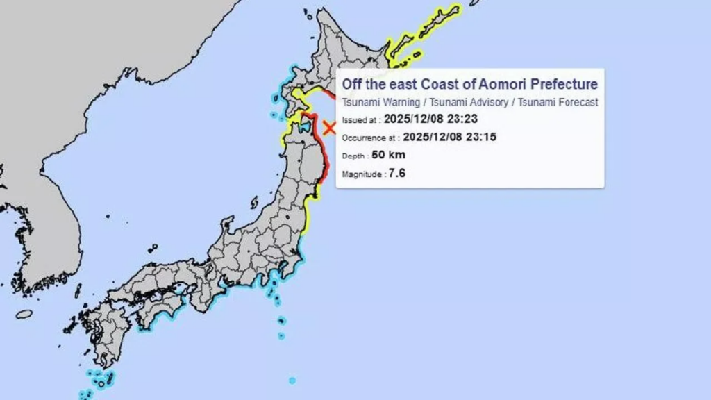 peligro terremoto costa este japón