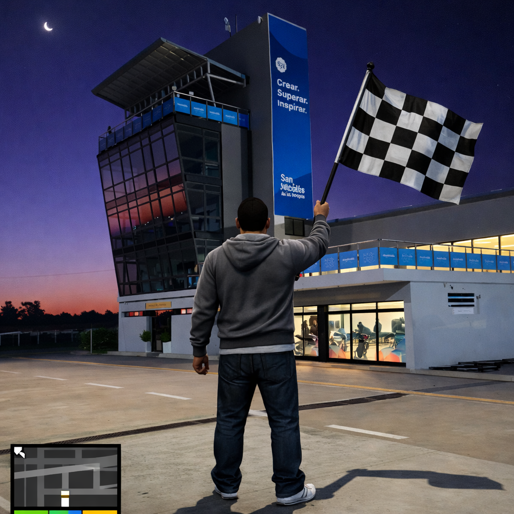 La inteligencia artificial mostró cómo se vería San Nicolás dentro del universo GTA V