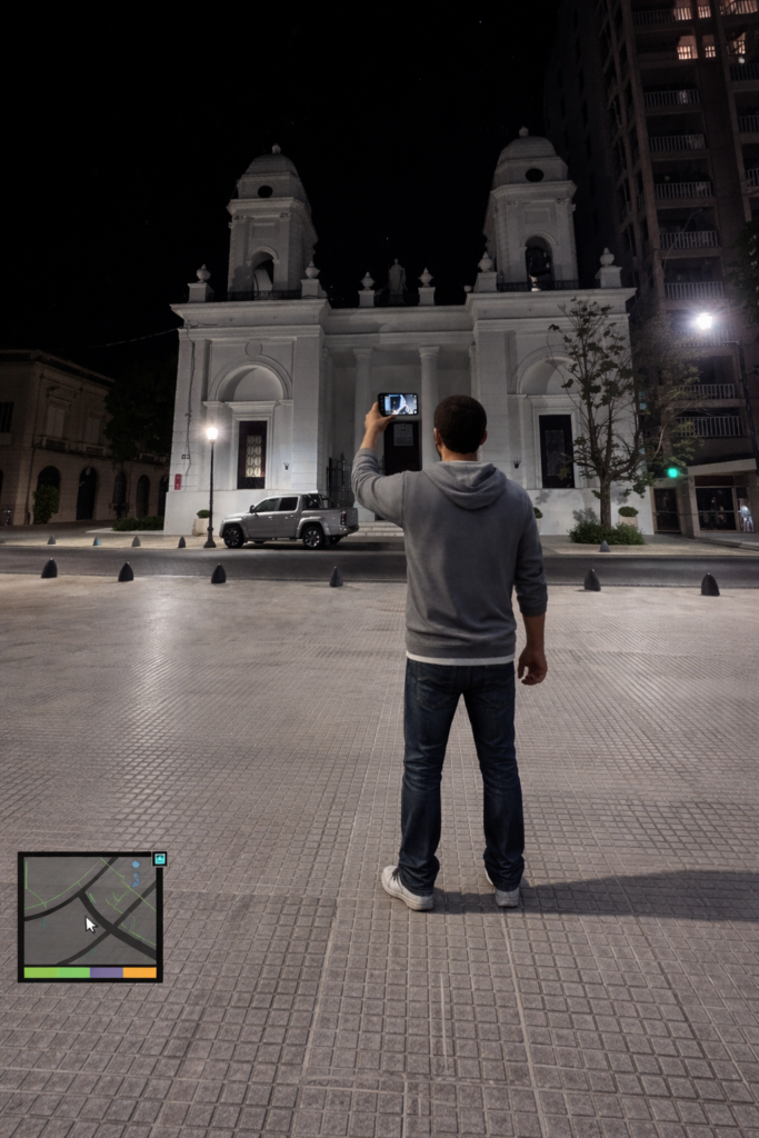 La inteligencia artificial mostró cómo se vería San Nicolás dentro del universo GTA V