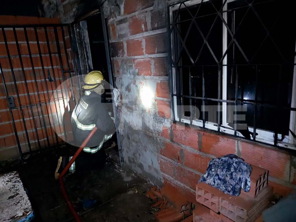 incendio vivienda San Nicolás