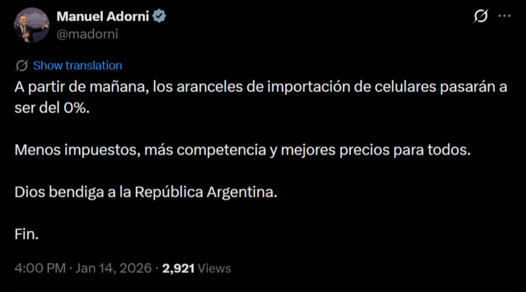 Manuel Adorni