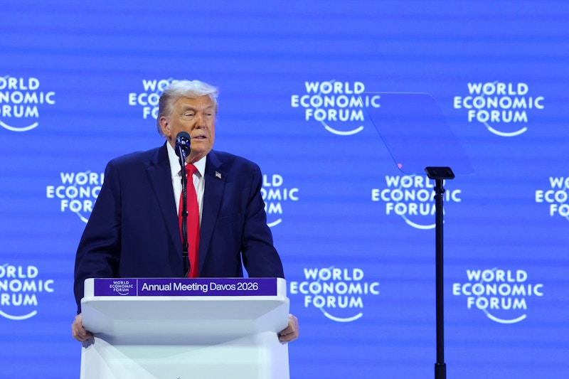 discurso trump foro económico mundial rumbo europeo venezuela groenlandia otan