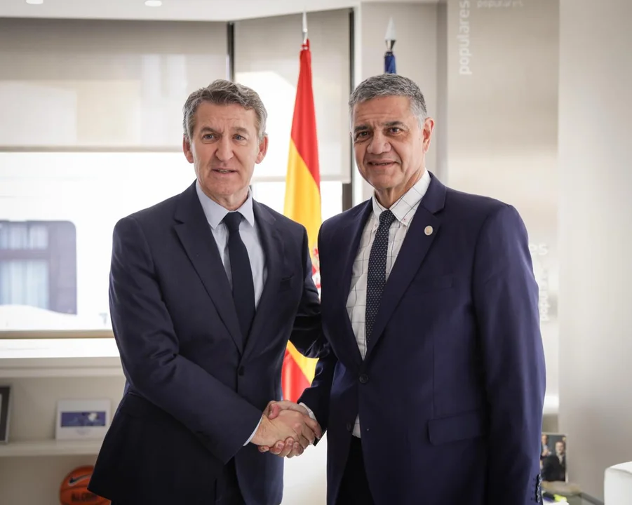 Jorge Macri se reunió en Madrid con el presidente del Partido Popular