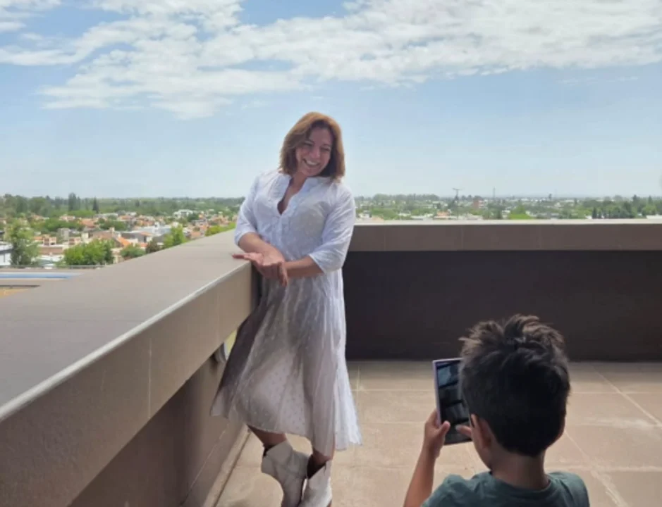 Lizy Tagliani compartió una tierna producción de fotos hecha por su hijo en Mendoza