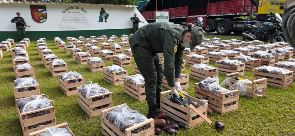 Salta: intentaban traficar más de 31 kilos de cocaína ocultos en cajones con berenjenas