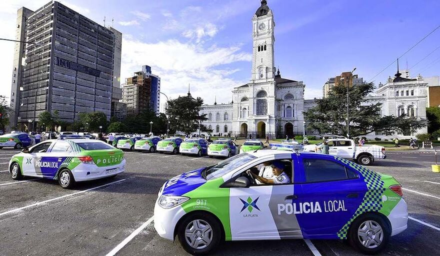 policía persecución la plata bicicleta