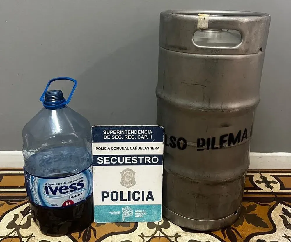 Cañuelas: robaron un barril de cerveza, se emborracharon y terminaron detenidos