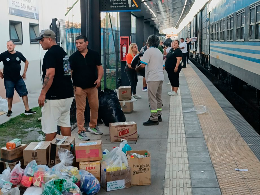 Tucumán tren solidario san nicolás emergencia