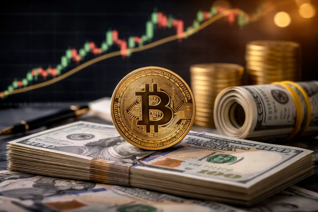 Bitcoin recorta pérdidas y cae 1% en un mercado afectado por la suba del petróleo
