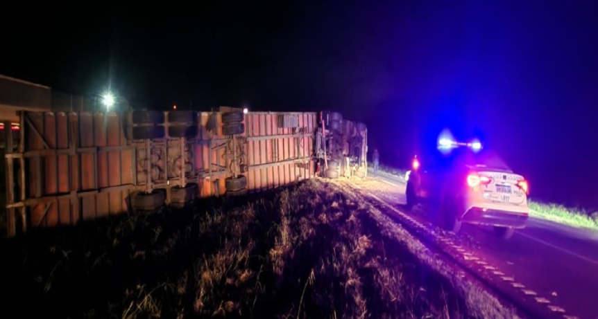 camionero herido volcar ruta 9 víctima