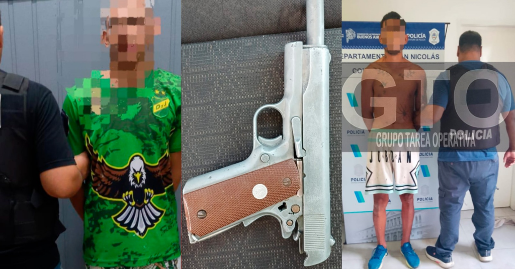 Tres personas fueron baleadas en distintos puntos de la ciudad: detuvieron a dos presuntos atacantes