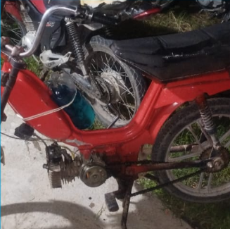 aprehendidos moto adulterada televisor adolescentes