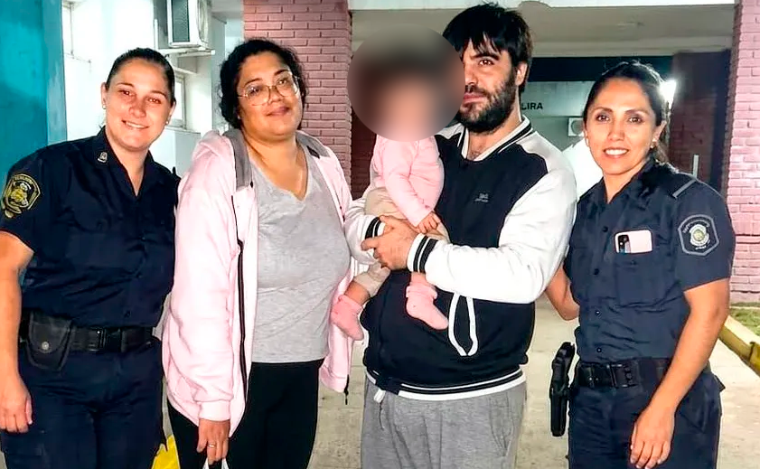 General Pinto: dos policías salvaron la vida de una beba de ocho meses