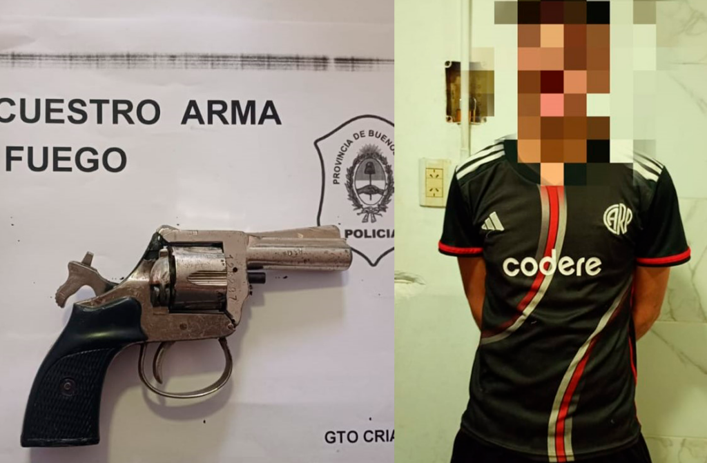 Tras una pelea, allanaron en un domicilio en zona norte y aprehendieron a dos personas: secuestraron un revólver calibre 22