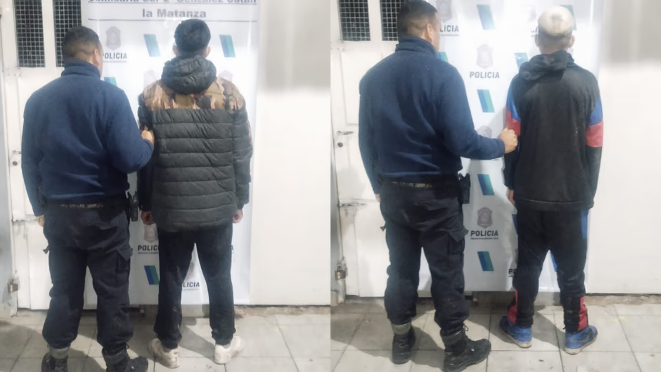 González Catán: dos adolescentes de 14 y 16 años fueron detenidos por una entradera y golpear a un joven