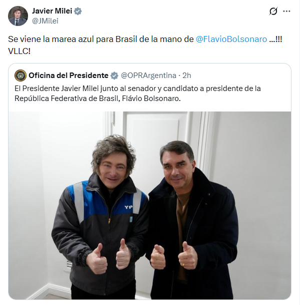 Milei Bolsonaro