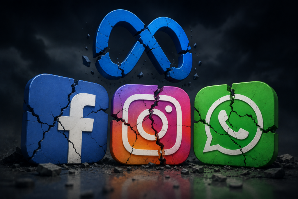 Caída global de Meta: Facebook, Instagram y WhatsApp presentan fallas