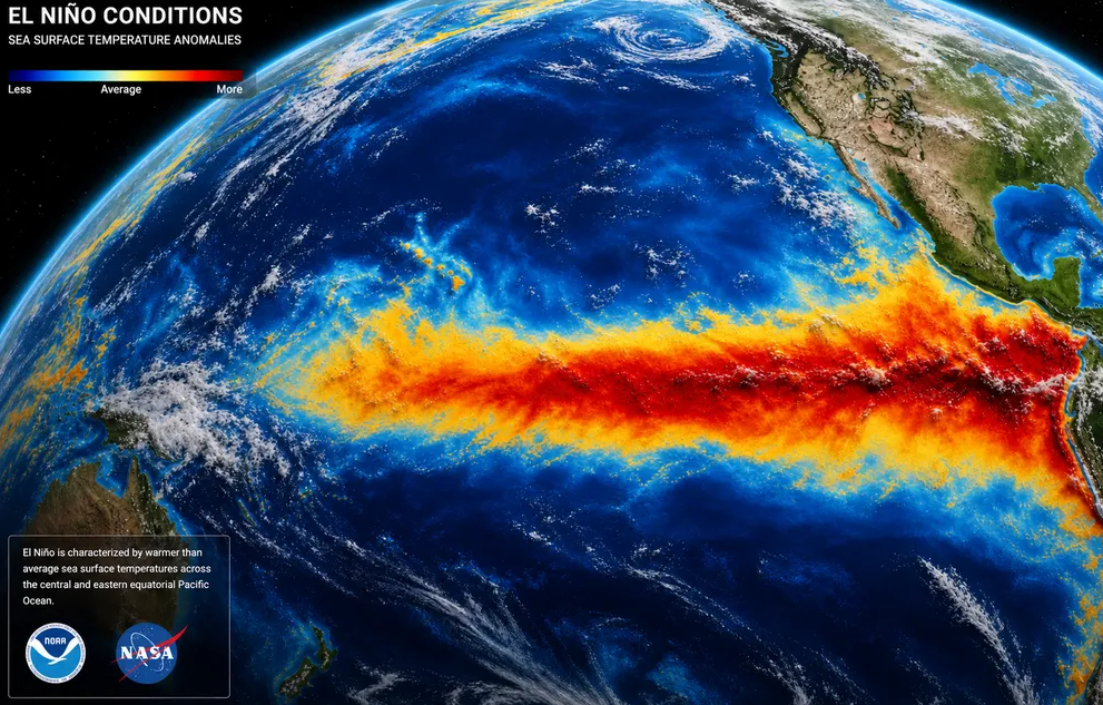 Un organismo internacional confirmó el inicio de El Niño y anticipó un evento muy fuerte para fines de 2026