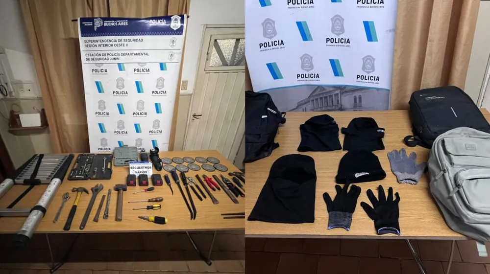 Cayó una banda de boqueteros en Junín tras un intento de robo a un comercio