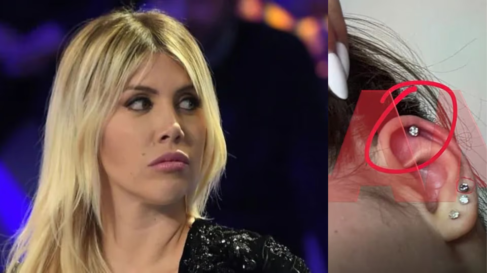 “Le agujerearon el cartílago”: Wanda Nara niega haber autorizado piercings en su hija de once años