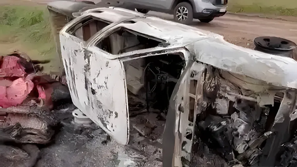 Faenaron seis vacas, escaparon y prendieron fuego la camioneta en Lobería